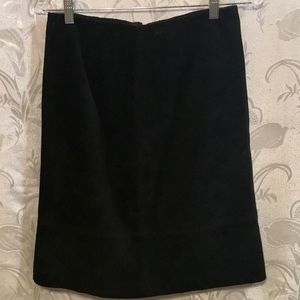 Valerie Black 100% Leather Mini Skirt